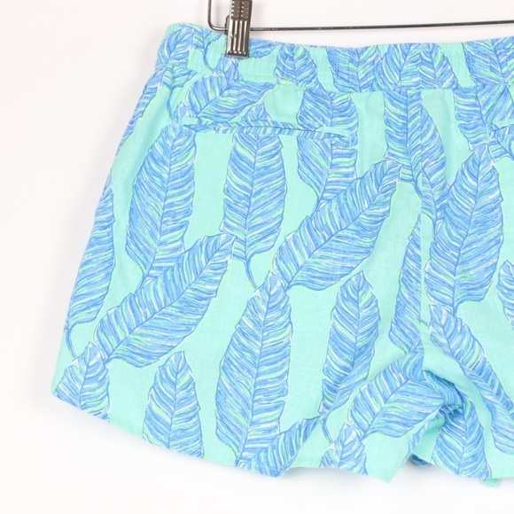Vineyard Vines Linen Palm Leaf Shorts - Picture 6 of 7